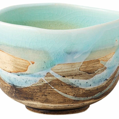 Ceramic Aqua Tea Bowl