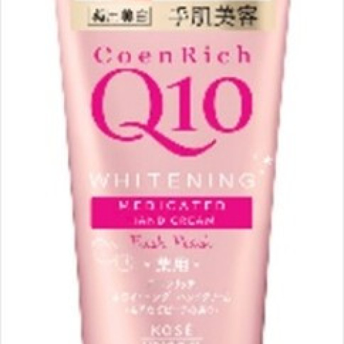 Q10 peach handcream